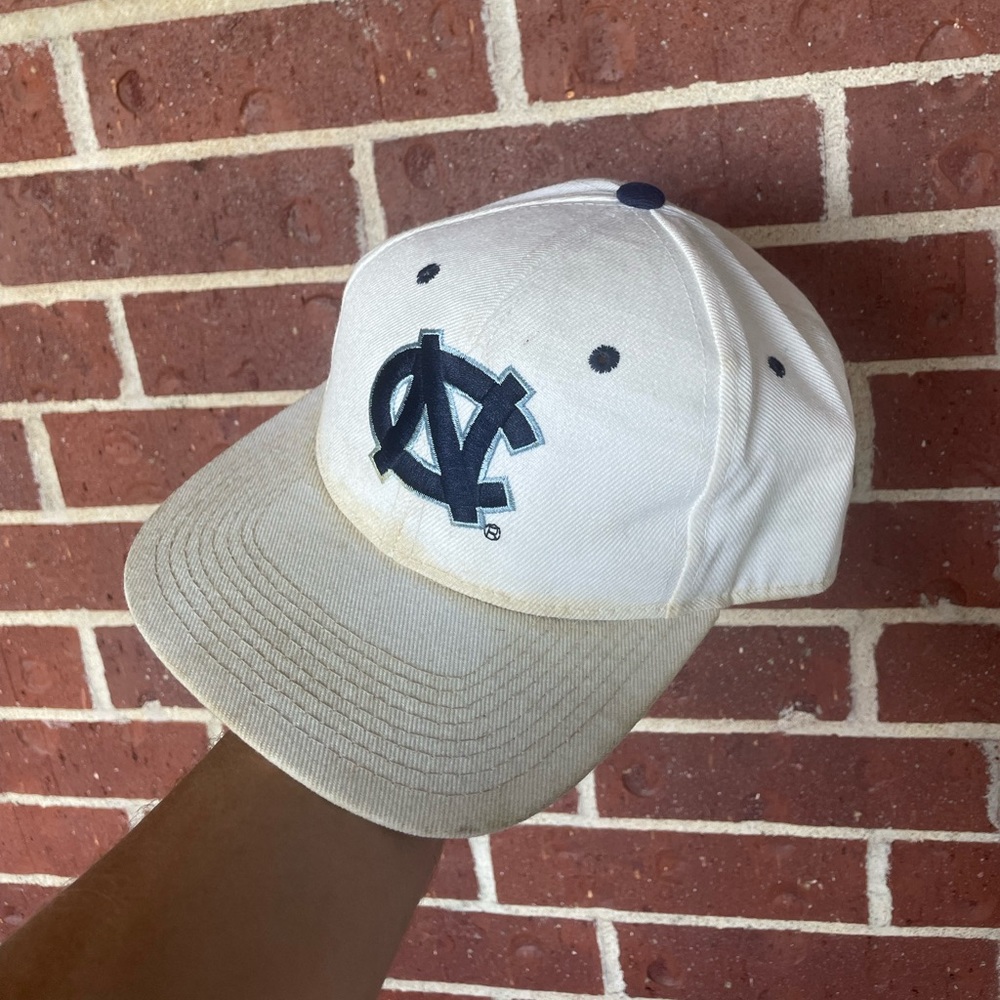 North Carolina Tar Heels Hat Cap Fitted 7 1/8 White Blue UNC ACC Zephyr